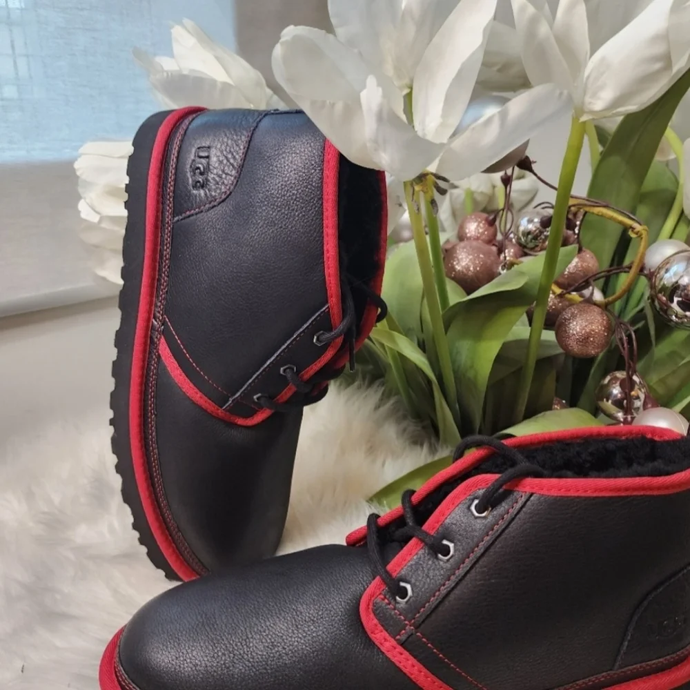 UGG Neumel Leather black/Red Mens shoes